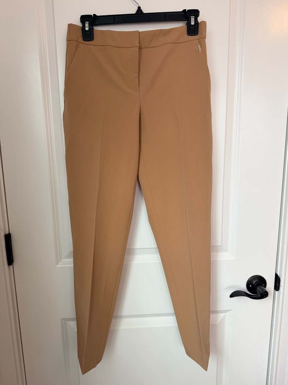 Tommy Hilfiger Women's Tan Elastic Waist Dress Trousers Size 2